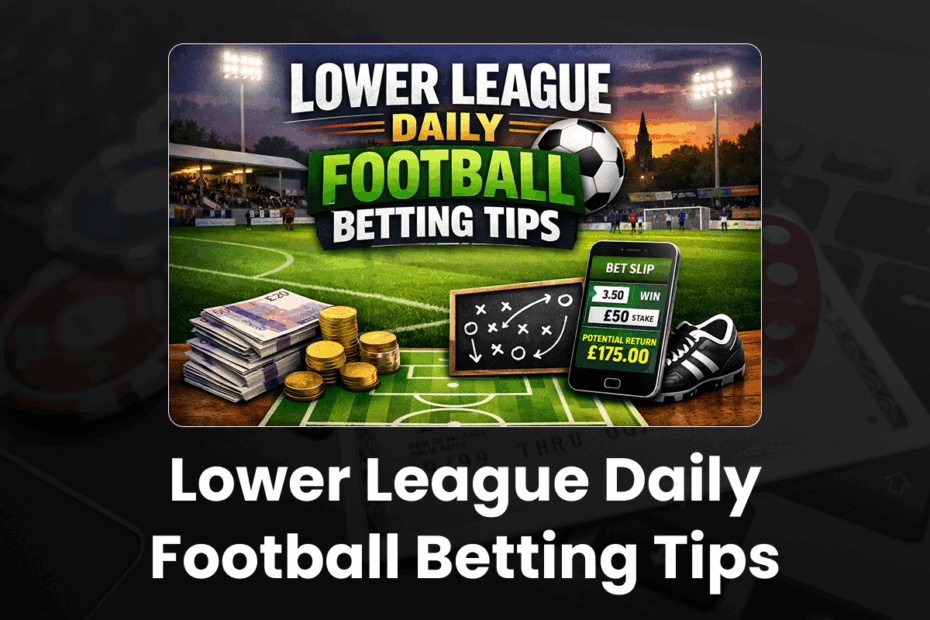 Lower League Daily Football Betting Tips, Odds And Strategy